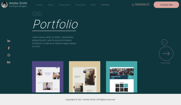 portfolio details page